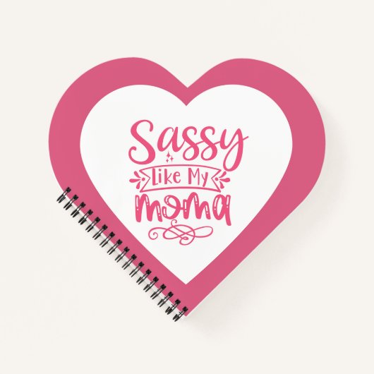 Personalized Pink heart Spiral Notebook Notizblock (Vorderseite)