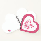 Personalized Pink heart Spiral Notebook Notizblock (Innenseite)