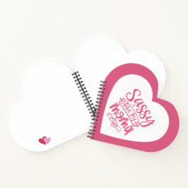 Personalized Pink heart Spiral Notebook Notizblock