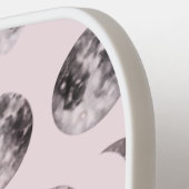 Personalized Pink Moon Phase Celestial Name Gift Pickleball Schläger (Linke Seite)