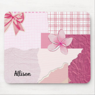 Personalized Pink Mouse Pad Mousepad