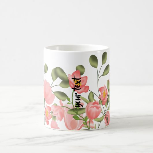 Personalized Pink Paradise Kaffeetasse (Mittel)