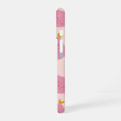 Personalized Pink Pear Pattern Cute Girly Fruit iPhone 16 Hülle (Linke Seite)