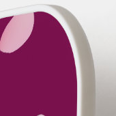 Personalized Pink Petals Monogram Pickleball Schläger (Linke Seite)