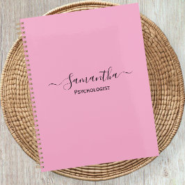 Personalized Pink Planner - Corporate Gift, PhD  Planer