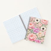Personalized Pink Roses Spiral Notebook Women's  Notizblock (Innenseite)