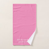 Personalized Pink Towel Set – Custom Name Pink (Handtuch)