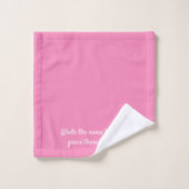 Personalized Pink Towel Set – Custom Name Pink (Waschlappen)