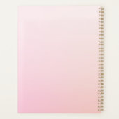 Personalized Pink Valentine Truck Planner Cover Planer (Rückseite)