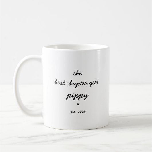 Personalized Pippy Mug Best Chapter Yet Kaffeetasse (Links)