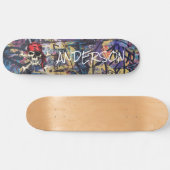 Personalized Pirate Skull Skateboard (Horizontal)