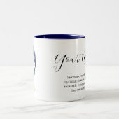 "Personalized Pisces Zodiac sign Name and traits Zweifarbige Tasse (Mittel)