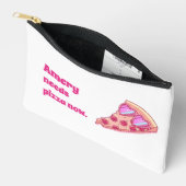 Personalized Pizza Lover Cute Girly Aesthetic  Zubehörtasche (Offen)