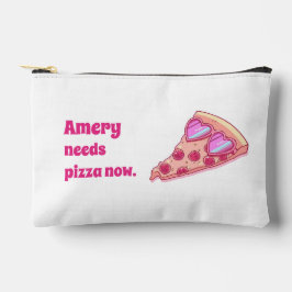 Personalized Pizza Lover Cute Girly Aesthetic  Zubehörtasche