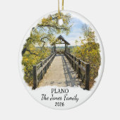 Personalized Plano Ornament, Custom Texas Keramik Ornament (Links)