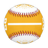 Personalized Player Team Logo Yellow Baseball (Vorderseite)