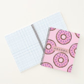 Personalized Playful Pastel Pink Donut  Notizblock (Innenseite)