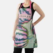 Personalized Playful Watermelon Stripe  Schürze (InSitu)