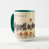 Personalized Poetry in Bloom Aesthetic Gift Tasse (Vorderseite Links)