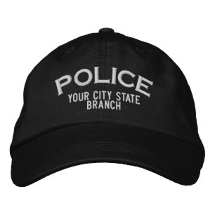 Personalized Police Hat Bestickte Kappe