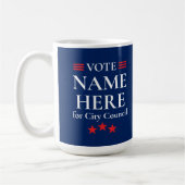 Personalized Political Election Campaign Candidate Kaffeetasse (Links)