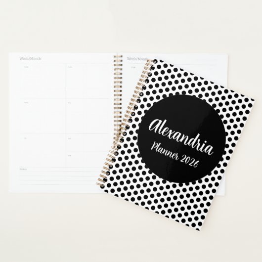 Personalized Polka Dot Planner Planer (Anzeige)