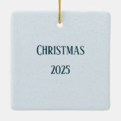 Personalized Poodle Christmas Ornament (Rückseite)