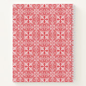 Personalized Poppy Red Floral Notebook   Notizblock (Rückseite)