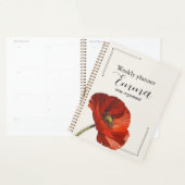 Personalized Poppy Weekly Planner Aesthetic Floral Planer (Anzeige)