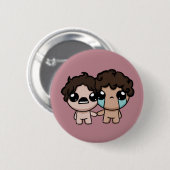 Personalized Portrait Badge Button (Vorne & Hinten)