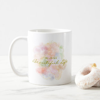 Personalized Positive Quote Resin Art Typography Kaffeetasse
