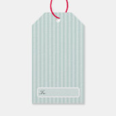 Personalized Preppy Coastal Tree Christmas Geschenkanhänger (Rückseite)