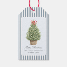 Personalized Preppy Coastal Tree Christmas