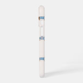 Personalized Preppy Cute Dachshund Dog Pattern iPhone 16 Hülle (Linke Seite)