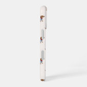 Personalized Preppy Cute Dachshund Dog Pattern iPhone 16 Hülle (Rechte Seite)