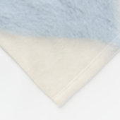 Personalized Preppy Soft Blue Fuzzy Argyle Name Fleecedecke (Ecke)