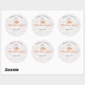 Personalized Preserved Peaches Canning Stickers (Blatt)