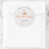 Personalized Preserved Peaches Canning Stickers (Tasche)