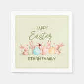 Personalized, pretty Easter festive napkins Serviette (Vorderseite)
