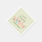 Personalized, pretty Easter festive napkins Serviette (Ecke)