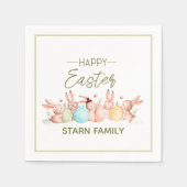 Personalized, pretty Easter festive napkins Serviette (Vorderseite)