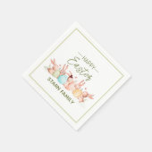 Personalized, pretty Easter festive napkins Serviette (Ecke)