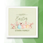 Personalized, pretty Easter festive napkins Serviette