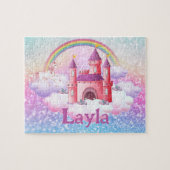 Personalized Princess Castle Child Name Puzzle (Horizontal)
