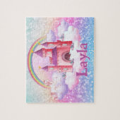 Personalized Princess Castle Child Name Puzzle  (Vertikal)