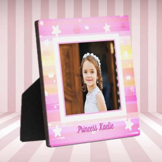 Personalized Princess Photo tabletop Plaque Fotoplatte