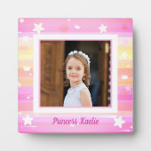 Personalized Princess Photo tabletop Plaque Fotoplatte (Vorderseite)
