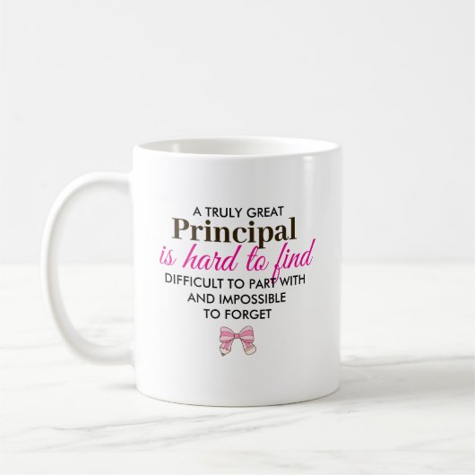 Personalized Principal Appreciation Gift Kaffeetasse (Links)