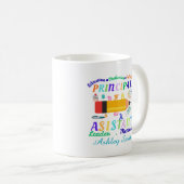 Personalized principal assistant teacher's day kaffeetasse (VorderseiteRechts)