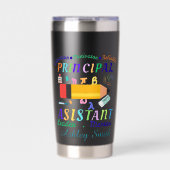 Personalized principal assistant teacher's day thermobecher (Vorderseite)